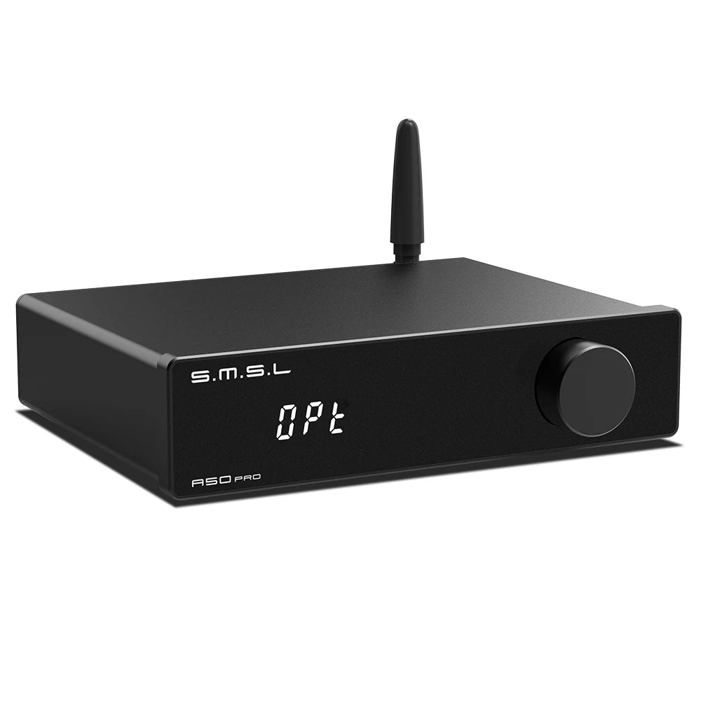 SMSL A50PRO 2.1 Power Amplifier 2 MA12070P Bluetooth EQ Setting 100W HDMI-ARC Screen OFF High Low Filter