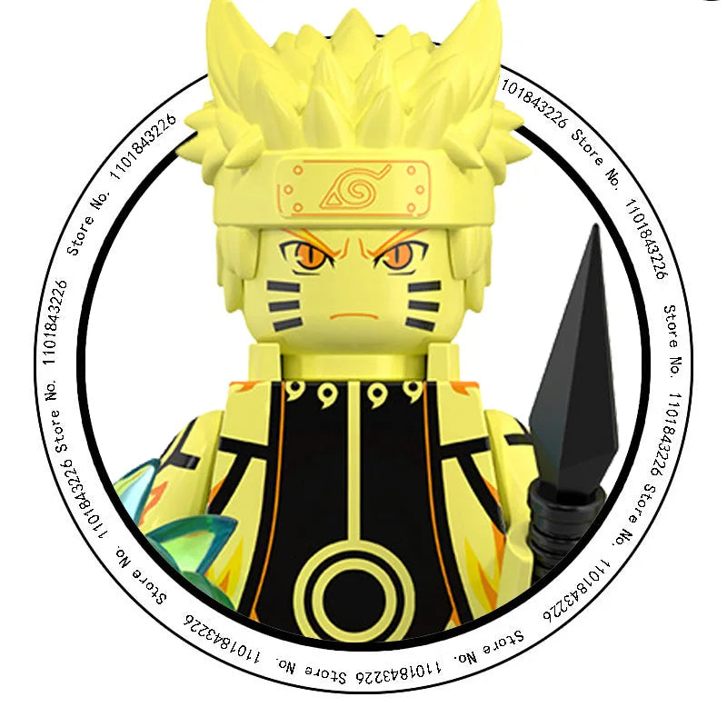 WM6152 Naruto Building Blocks Ootutuki Momoshiki Mitsuki Gaara Namikaze Minato Tobirama Action Figure Accessories For Kids