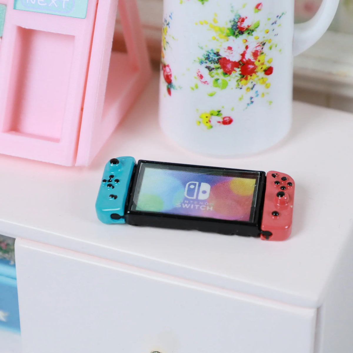 Mini Game Console Model Simulation Gameboy Dollhouse Decor Scene Shooting Prop Miniature Toy