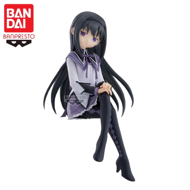 In Stock Original Bandai Puella Magi Madoka Magica Kaname Madoka Miki Sayaka Rebellious Stories Anime Character Model Toys Gift