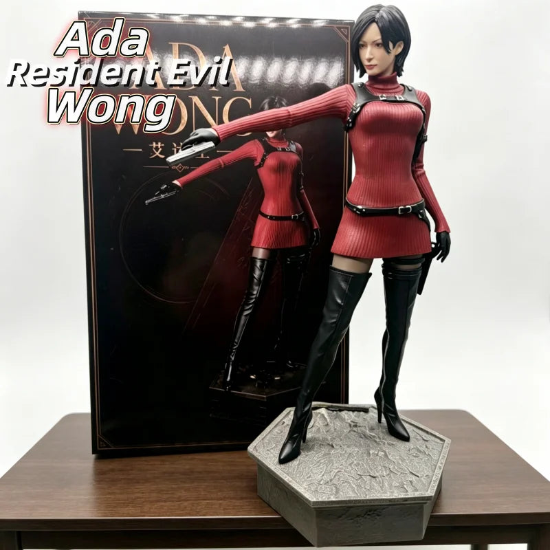 New Resident Evil Ada Wong 1/6 Scale Anime PVC Figure Red Dress Ver Zombie Hunter Collectible Statue Ornament Toy Gift In Stock