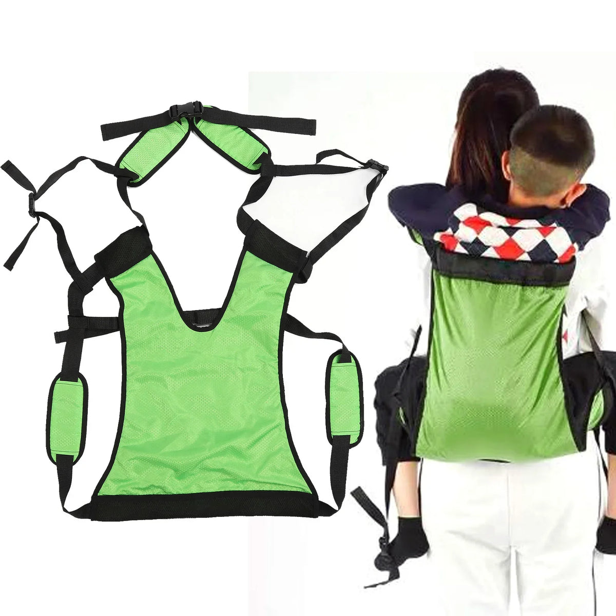 Adults/Kids Carrier Hiking Back Pack Belt Outdoor Kids Lift Sling Transferring Disabled,Handicapped,Bedridden To Car Wheelchair