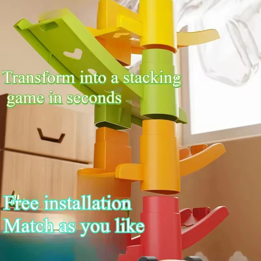 Cartoon Puzzle Children'S Gliding Track Car Mini Car Inertia Girl Baby 3-Year-Old Boy Toy Multi Layer Cartoon Puzzle Slide Car