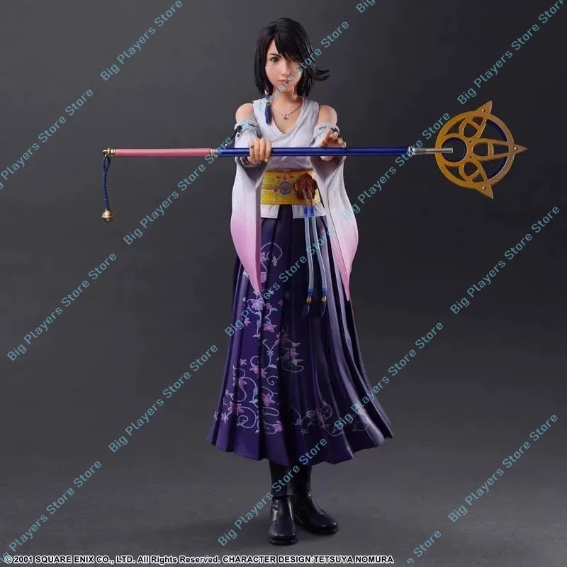 In Stock Play Arts Kai Yuna 2.0 & Tifa Final Fantasy X Action Figures