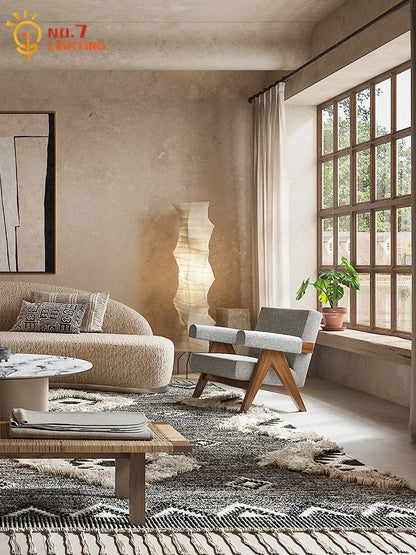 Noguchi Floor Lamp Janpanese Akari Stand Lights LED E27 Rice Paper Suspend Chandelier for Bedroom Living Room Hotel Stairs Loft