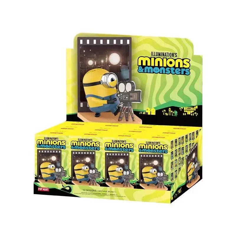 POP MART ILLUMINATION'S Minions Monsters Series Genuine Blind Box Toys Mystery Box Cute Models Anime Action Figur Gift