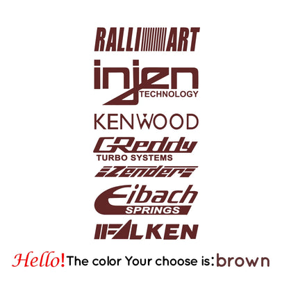 1pc Funny injzn kenwood text bike sticker Car Stickers And Decals Carbon Sticker Auto Sticker Home Decor Wall Stickers