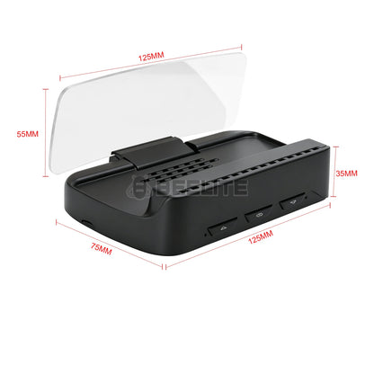 Beelite 2.99" Car HUD Display Wireless CarPlay Android Auto, Bluetooth Audio Output, Light Sensor For Auto Brightness