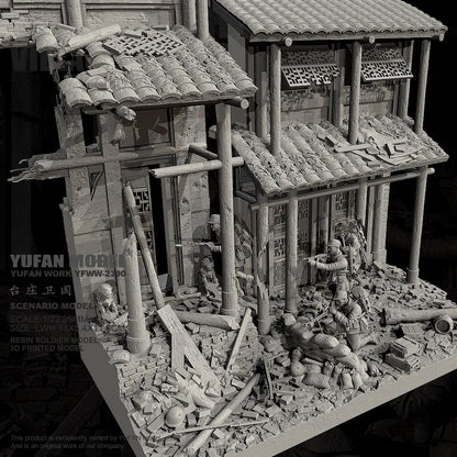YUFAN MODEL 1/72 Resin model kit, white mold self assembling and coloring (complete set)  YFWW-2390/3D