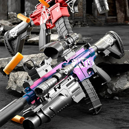 Manual Soft Bullet M416 Soft Bullet Gun Can Fire Submachine Gun Model  Toy Gun Action Loading Assault Rifle