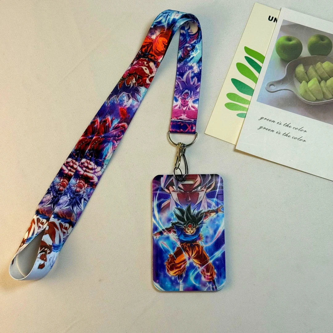 Dragon Ball Credential Holder Japanese Anime Lanyards for Key Neck Strap For Card Badge Gym Keychain Keyring Accessories Gifts