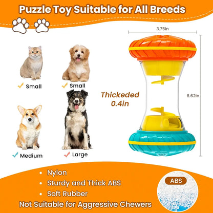 BoYoYo Interactive Dog Toys, Dog Puzzle Toys for Smart, Dog Enrichment Toy to Keep Them Busy, Treaw Puzzles Feeder, Yellow