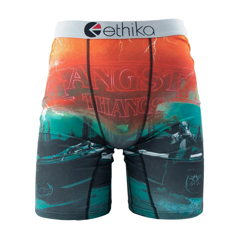ETHIKA Men Underwear Boxers 1Pcs Sexy Breathable Mesh Crotch Man Swimming Underpants Plus Size Mens Panties Men's Boxers Briefs