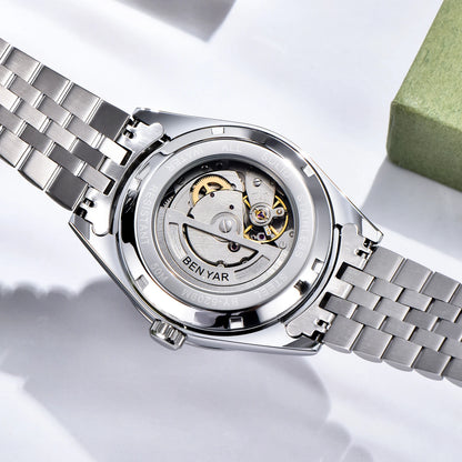 BENYAR Mens Watches Top Brand Luxury Man Mechanical Wristwatches Automatic Watch For Men Waterproof Sports Stainless Steel Clock