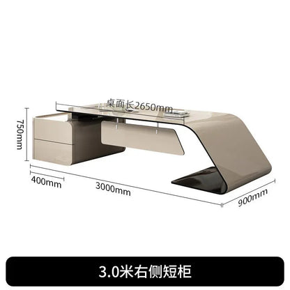 Conference Aesthetic Office Desk Reception Designer Individual Office Desk Executive Entertainment Ufficio Trendy Furniture