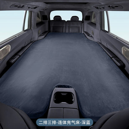 For Lynk & Co 900 2025 2026 Car Inflatable Mattress Suede Trunk Inflatable Travel Bed Sleeping Rest Cushion Camping Mattress