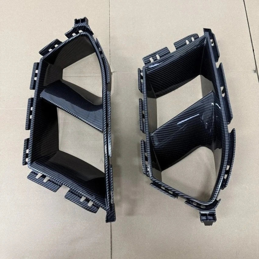 For BMW M3 M4 G80 G82 G83 2020-2024 Front Bumper Side Air Vent Trim Fog Light Intake Cover Grille Hood Frame Body Kit Upgrade