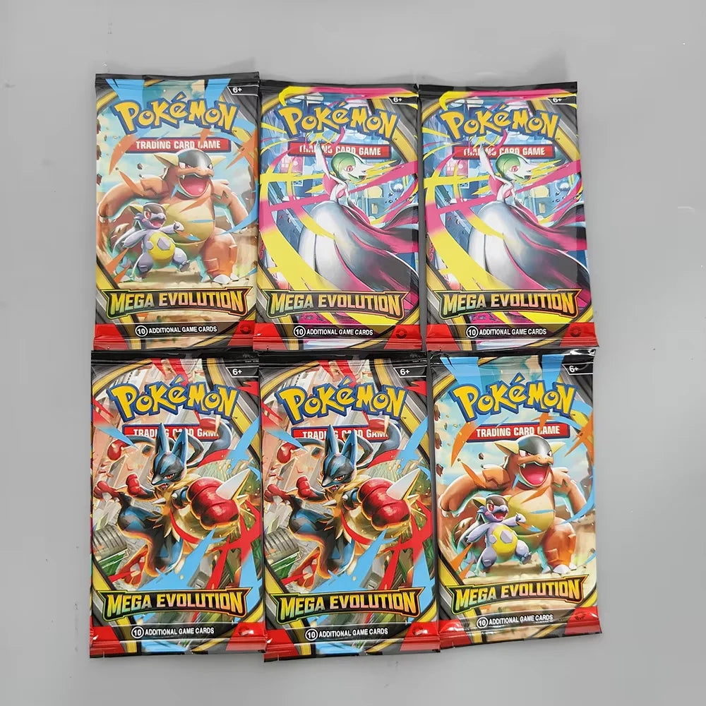 360Pcs Pokemon Card MEGA EVOLUTION Lucario Prismatic Evolutions Game Cartoon English Booster Battle Transaction Card Gift