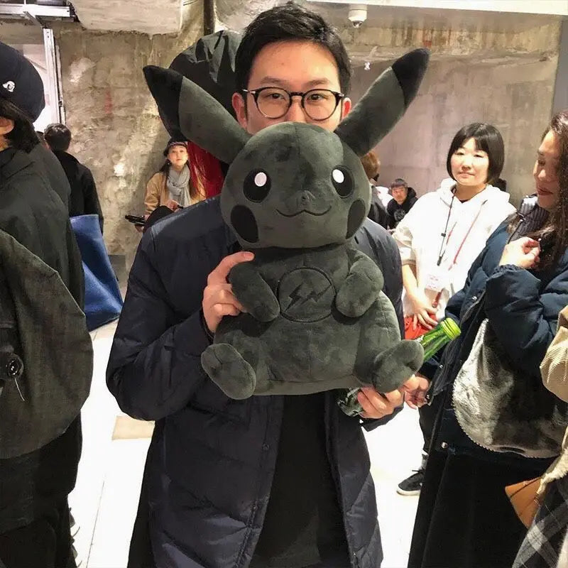 20CM Pokemon X Fragment Anime Character Dark Pikachu Doll Kawaii Pop Doll Black Pikachu Pillow Birthday Gifts Female