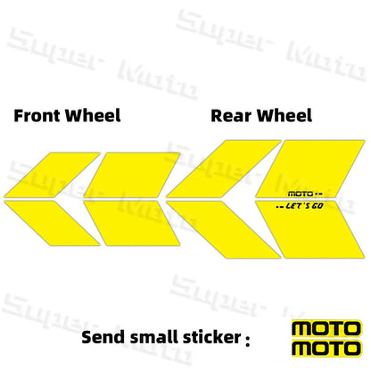 For 150nk150NK NK150 250NK 250SR 450NK 450SR 800NK Arrow Wheel Hub Stickers Accessories Rim Decoration Protection Decals