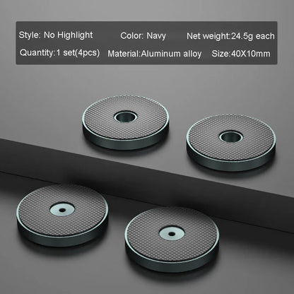 4pcs HiFi Audio Speaker Amplifier CD Player Aluminum Alloy Shock Absorber Foot Pad Damping Feet Chassis Stand Isolation Spike