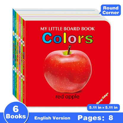 Colorful patterned card book, interactive sensory development gift, bright colors enhance early reading education