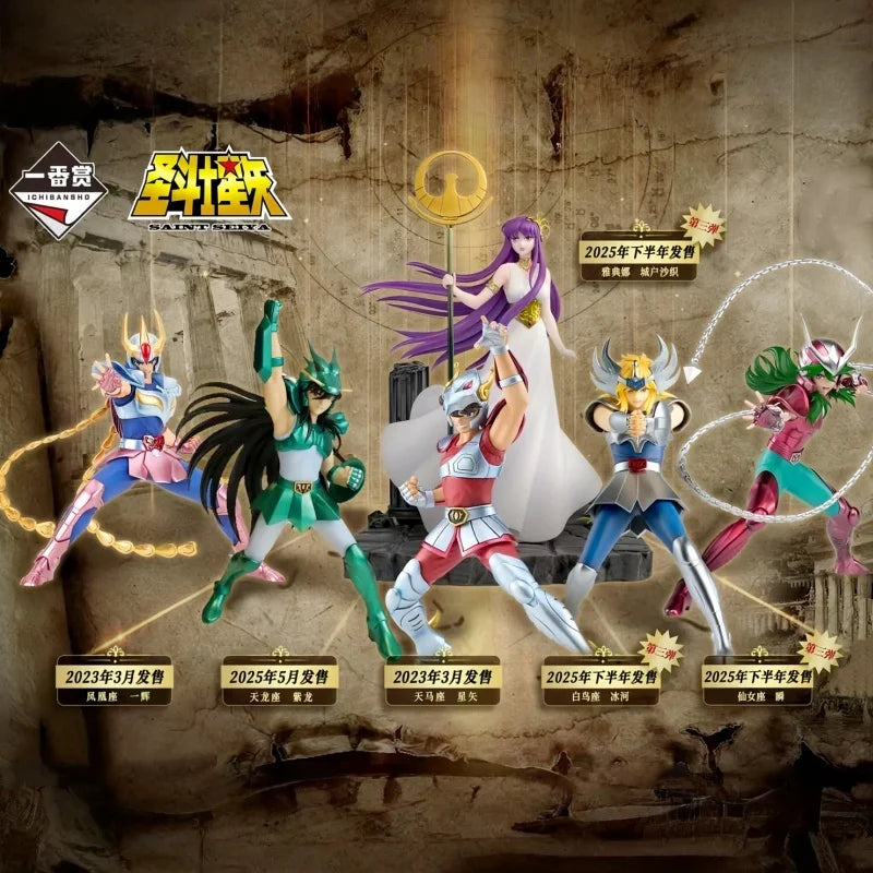 Bandai In Stock Saint Seiya Ichiban Kuji Vol 1 2 3 Collectible Action Figures Hyoga Shun Shion Hades Shiryu Ikki Anime Gifts