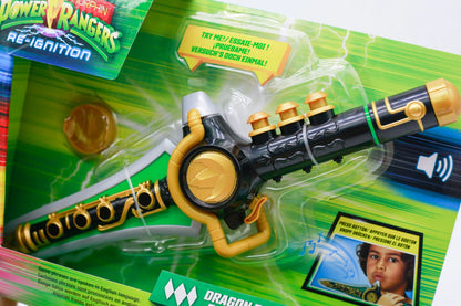 Playmates Power Rangers Roleplay Toy Dino Morpher Blade Blaster Dragon Dagger with Lights and Sounds Anime Cosplay Prop Weapon
