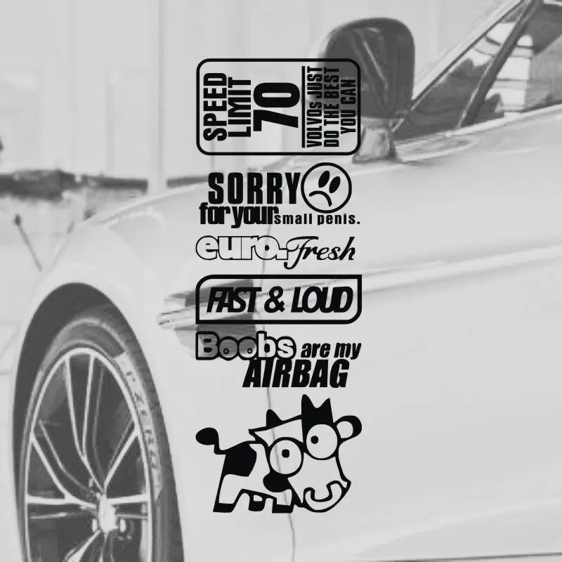 Funny JDM Car Sticker Vinyl Decal Auto Body Window Bumper Decoration Waterproof Personalized Tuning Accessories Universal