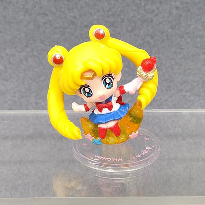 6Pcs Sailor Moon Anime Merchandise 4th Generation Figure with Base Desktop Ornament Collectible Statue Model Gift for Fans