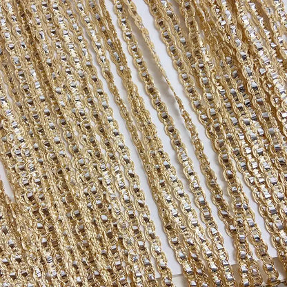 1pcs/set 100x200cm Premium Glitter String Curtain with Silver Ribbon & Sparkling Fringe - Decorative Window/Room Curtain + Rod
