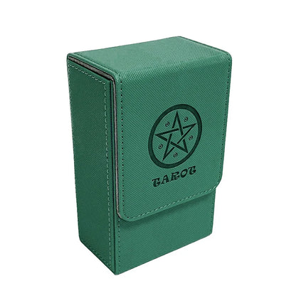 Minimalist Portable Pu Material Card Storage Box Water Proof Dust Proof For Board Game Cards And Collectible Sets