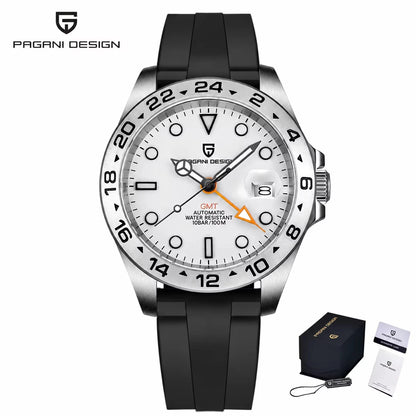 2026 PAGANI Design New Men's Automatic Mechanical Watches GMT Watch 42mm Sapphire Stainless Steel Waterproof Watch Reloj Hombre