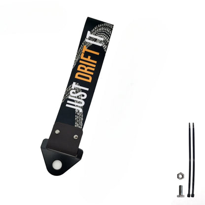 1PC New JDM Tow Strap Car Trailer Strap Tow Bar Nylon Car Tow Rope Hook Front Bumper Decorative Tow Hook Tuning shitbox