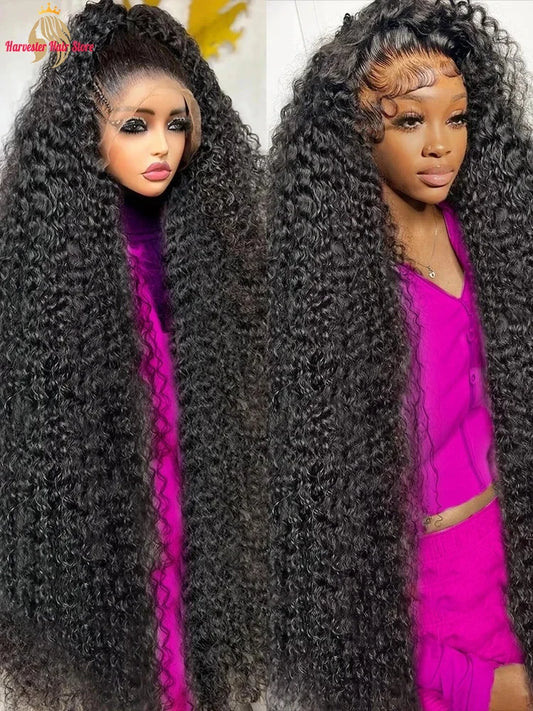 30 40 42 Inch Water Deep Wave 13x4 13x6 Hd Lace Frontal Wigs Human Hair 360 Full Lace Front Wig Curly Human Hair Wigs For Women