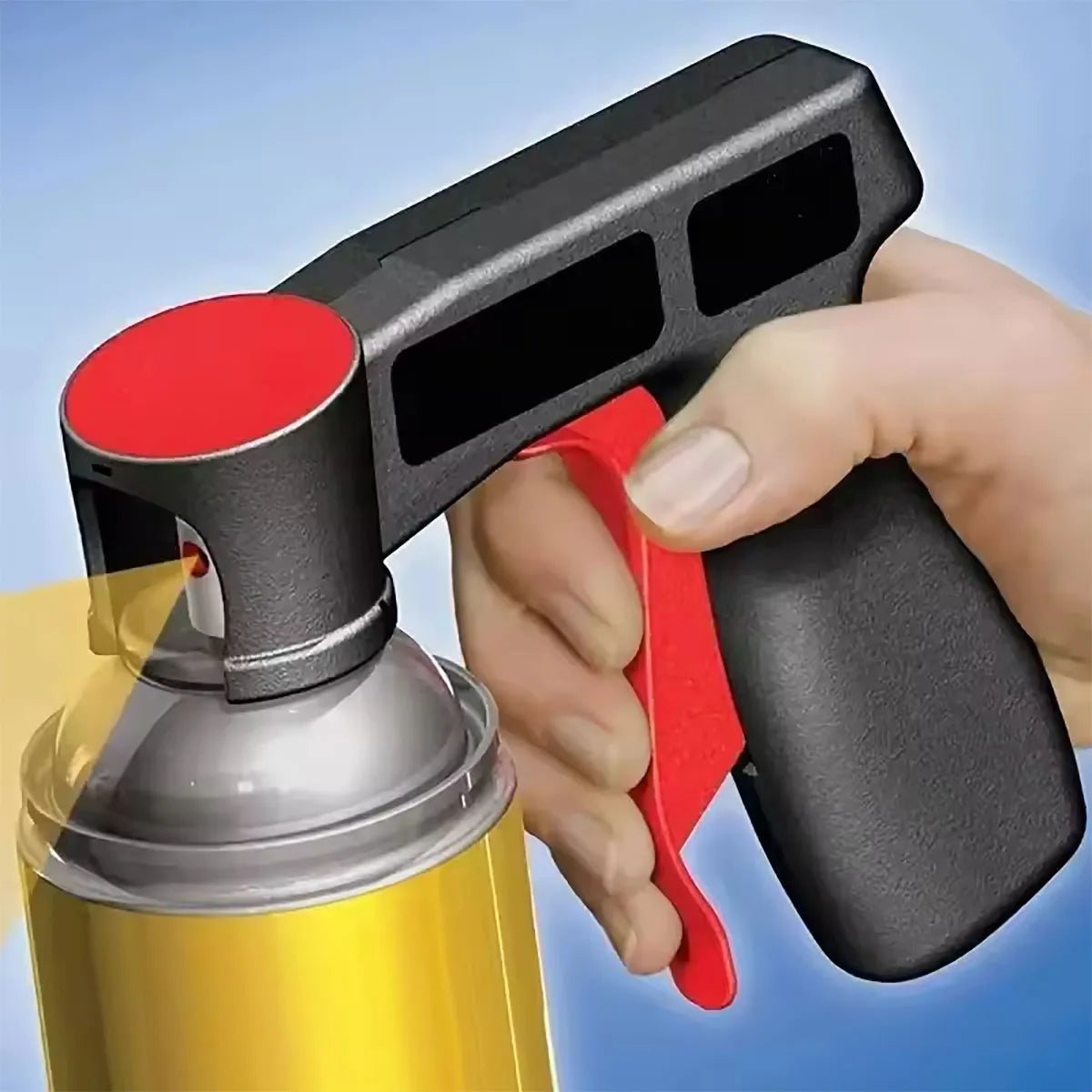 1/2 Pcs Plastic Portable Spray Paint Handle, Universal Reusable Car Color Changing Film Pasting Self Spraying Hand Spray Gun
