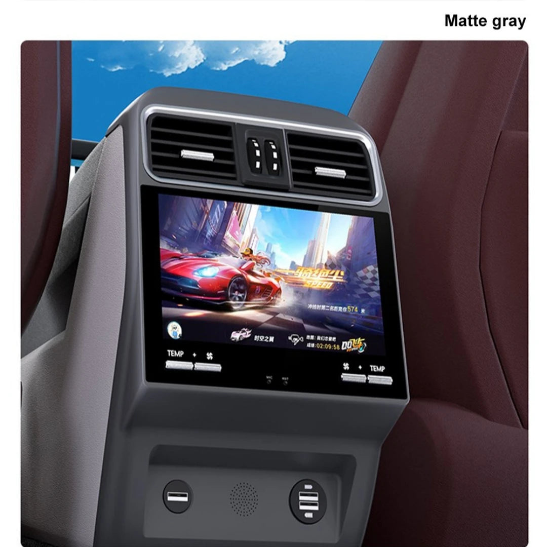 9.5inch Screen Car Rear Seat Screen Air Conditioner Control Panel For Porsche Cayenne 2018 2019 2020 2021-2024 Multimedia Player