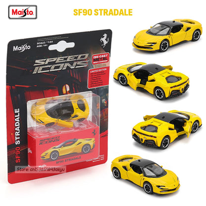 Maisto 1:64 Ferrari 812 Superfast SF90 SP1 Lamborghini 37 Chassis full alloy die-casting car model collection gift toys