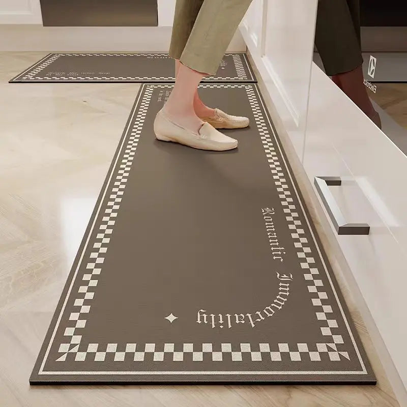 VIKAMA Kitchen Door Steps Water-Absorbing Oil-Absorbing Non-slip Foot Carpet Diatomite Bathroom Water-Absorbing Floor Mats