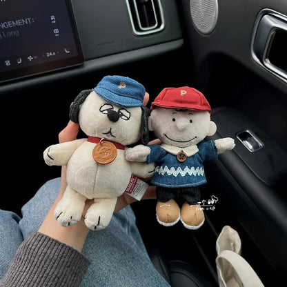 Peanuts Snoopy Denim Series Blind Box Cute Pendant Anime Merchandise Figurine Doll Trendy Desktop Decoration Surprise Toy Gift
