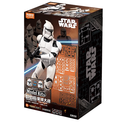 Genuine Blokees Star Wars Action Figure Anakin Skywalker Toys Clone Trooper Assembly Model Kit Champion Class The Mandalorian