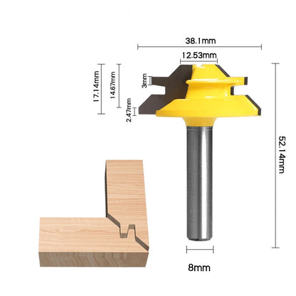 Carpentry tools paneling cutter, high-end 45-degree mortise and tenon milling cutter, profile cutter, right-angle cutter ...