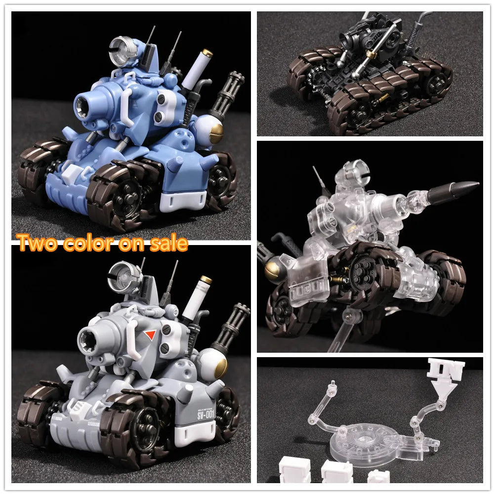 YH Metal Slug Super Vehicle SV-001 tank model movable inner structure Blue or Grey