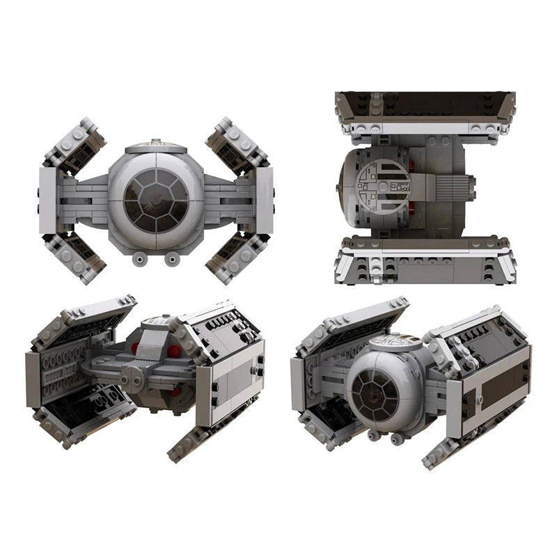 282pcs MOC Twin Ion Engine Advanced Fighter Death Star Battle Model Building Blocks Toy Gift Creative Display Collectible Desk