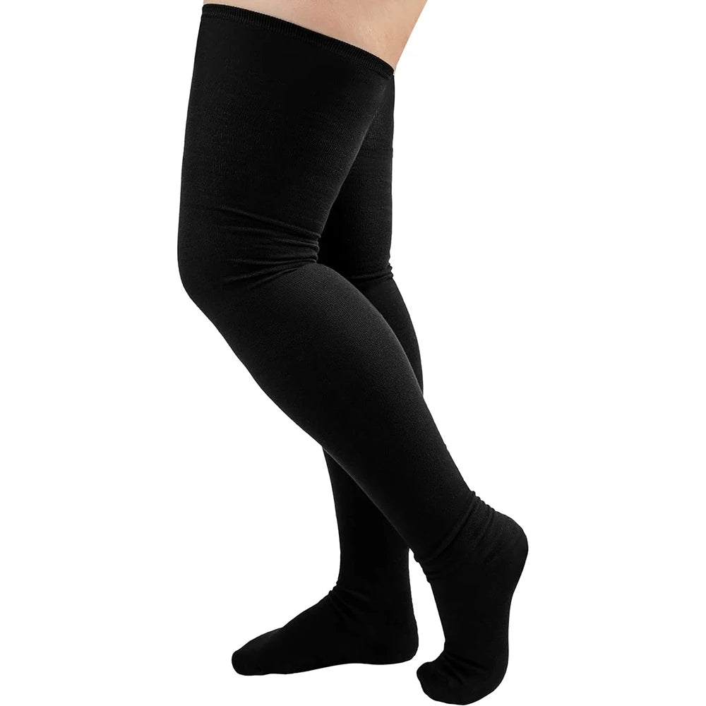 1 Pair Plus Size Thigh High  Compression Socks Up To 200lb Striped Over Knee Long Boot Stockings  Leg Warmers for Cosplay,Sports