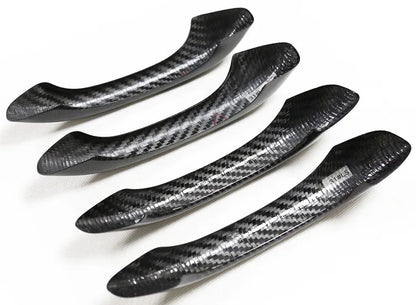 Carbon Fiber Door Handle Dry Carbon Door Handle Housing Shell Protective Cover for Porsche Macan Cayenne 2010-2023