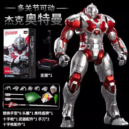 ZD TOYS Genuine Ultraman Light Series Zero，Ultraman Belial，Ultraman Tiga，Jack Armor Collectibles of Finished Movable Model Toys