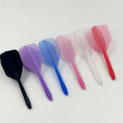 3PCS 2BA Tooth Dart Wing Set Transparent Dart Tail One-Piece Durable Fall Resistance Blade Darts Plastic