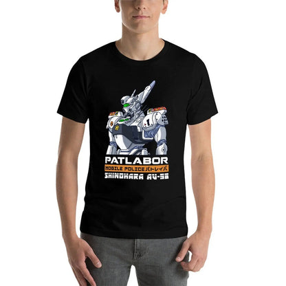 patlabor T-Shirt Big and Tall Casual T-Shirt