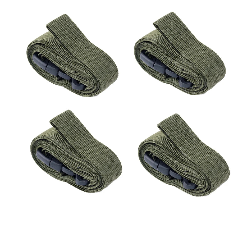 Heavy-Duty Outdoor Camping Luggage Straps - Adjustable Double Safety Buckle Luggage Packing Belt Bundling Rope of Cargoes
